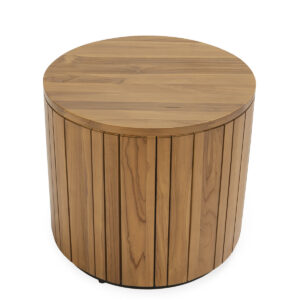 MESA AUXILIAR 50X50X50 MADERA DE TECA NATURAL