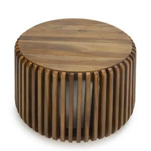 MESA DE CENTRO 78X78X50 MADERA DE TECA NATURAL