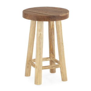 TABURETE 40X40X60 MADERA DE TECA -- NATURAL